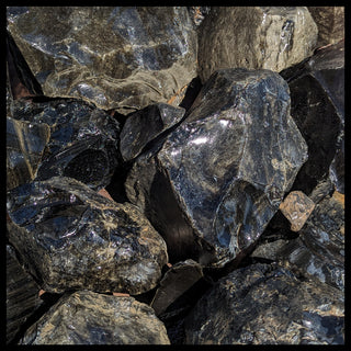 Sheen Obsidian, Rough Rock, per lb