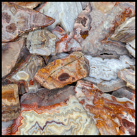 Laguna Lace Agate Slabs - 1 lb lot