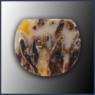 STI162c Stick Agate Doublet Cabochon