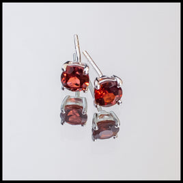 Garnet Stud Earrings