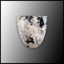 SWP103c White Plume Agate Cabochon