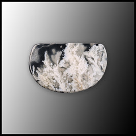 SWP105c White Plume Agate Cabochon