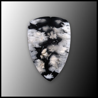 SWP107c White Plume Agate Cabochon