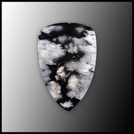 SWP107c White Plume Agate Cabochon