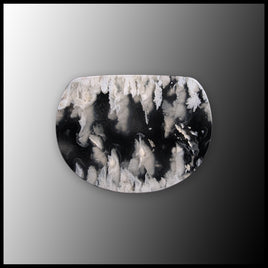 SWP108c White Plume Agate Cabochon