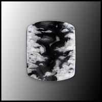SWP109c White Plume Agate Cabochon