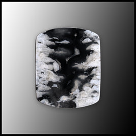 SWP109c White Plume Agate Cabochon