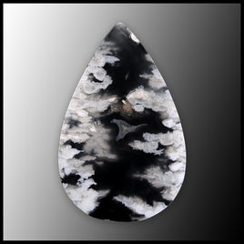 SWP112c White Plume Agate Cabochon