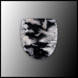 SWP113c White Plume Agate Cabochon