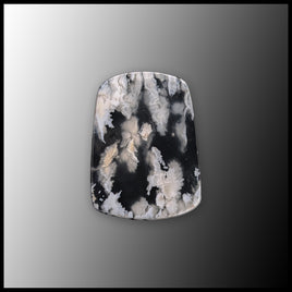 SWP114c White Plume Agate Cabochon