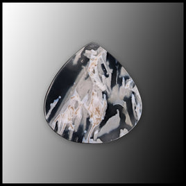 SWP115c White Plume Agate Cabochon