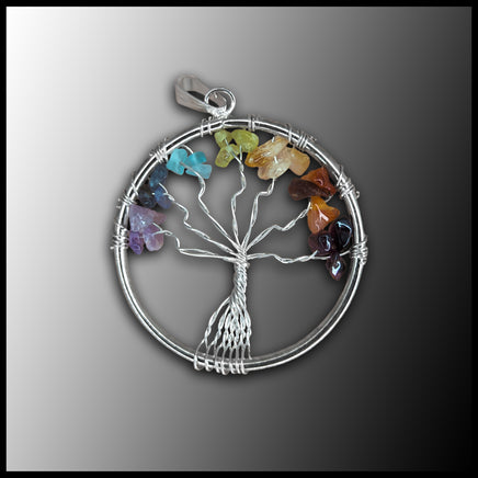 Chakra Stones Tree of Life Necklace – MystiqAmber