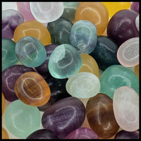 Fluorite, Tumbled Stone, 1 lb lot