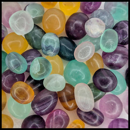 Fluorite, Tumbled Stone, 1 lb lot