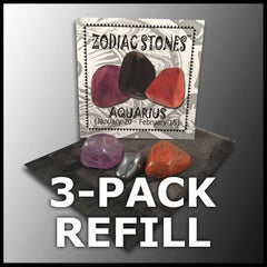Zodiac Stones - Aquarius (3-pack refill)