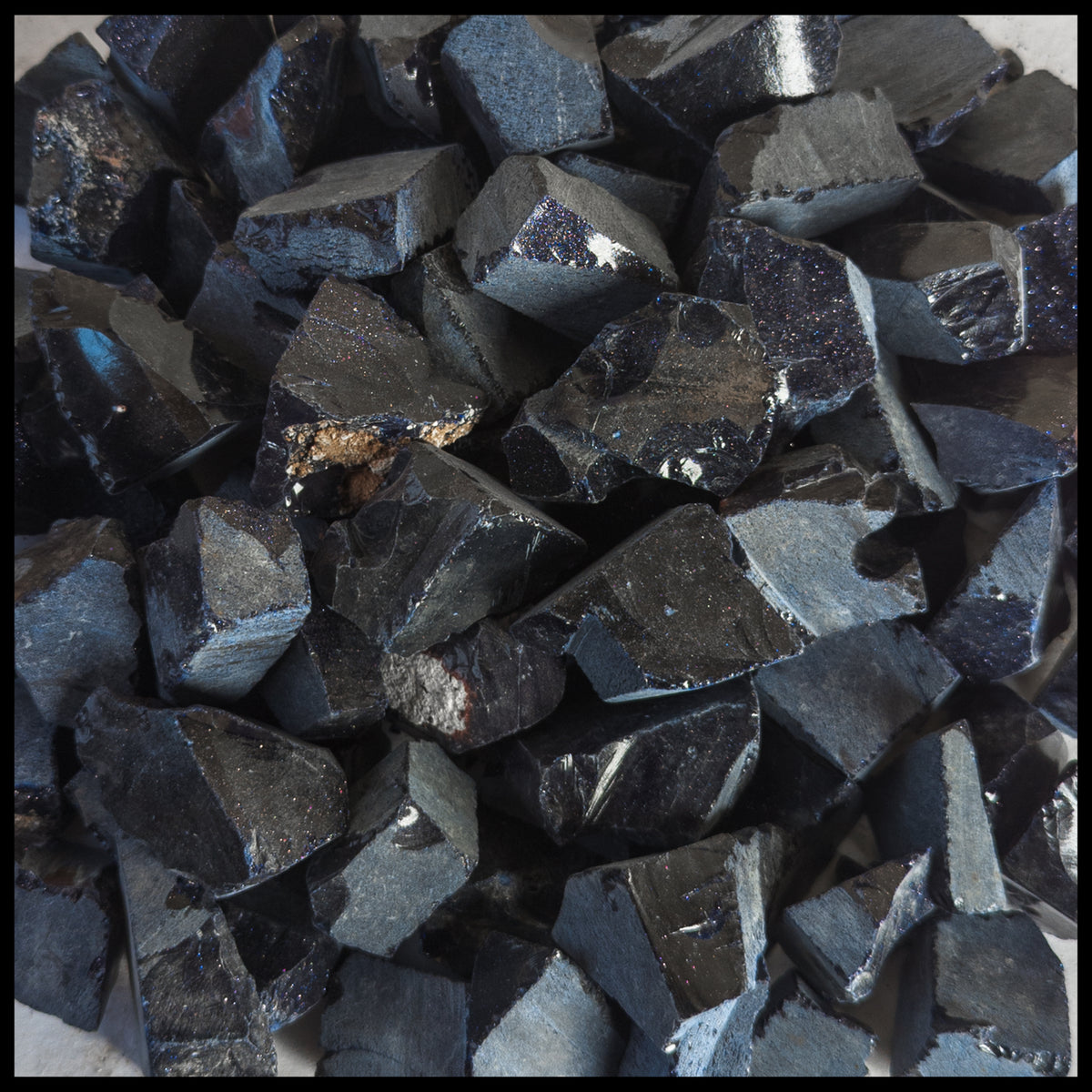 Blue Goldstone, Tumbling Rough, per lb| The Gem Shop, Inc.