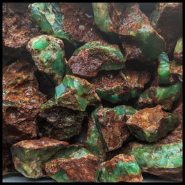 Chrysoprase, Australia, Rough Rock, per lb