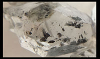 Large Double Terminated Quartz with Coal Inclusions