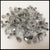 Small Double Terminated Quartz with Coal Inclusions