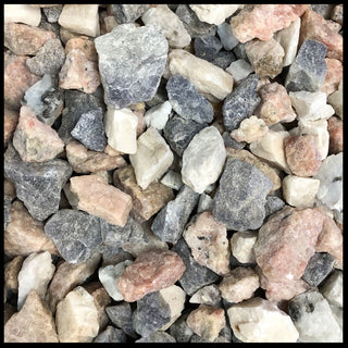 Feldspar Mix, Tumbling Rough, per lb