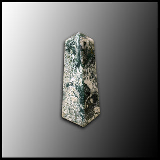 Moss Agate Obelisk