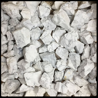Howlite, Tumbling Rough, per lb