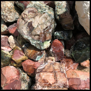 Imperial Jasper, Select, Rough Rock, per lb