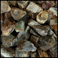 Petrified Wood, Tumbling Rough, per lb