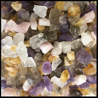 Quartz Mix, Tumbling Rough, per lb