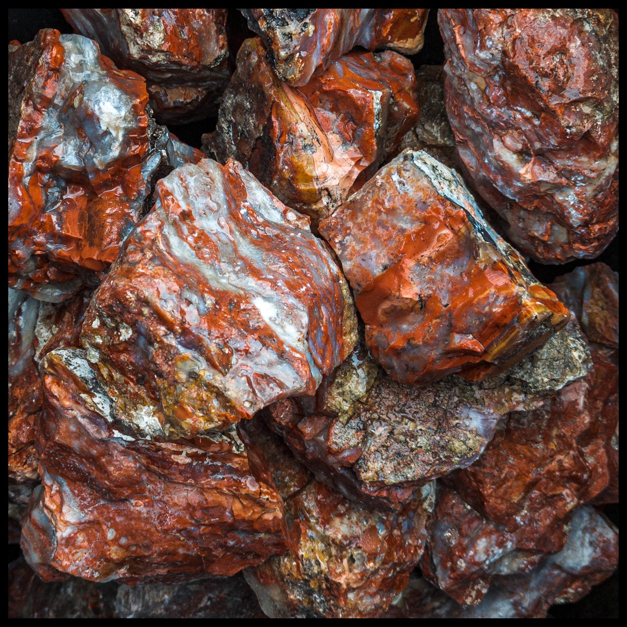 Red Velvet Agate, Rough Rock, per lb| The Gem Shop, Inc.