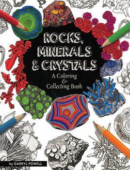Rock, Minerals & Crystals Coloring Book
