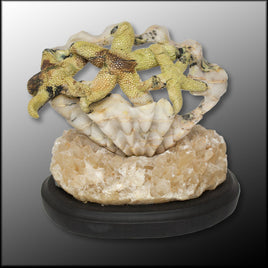 SEQ109art Serpentine in Quartz Starfish