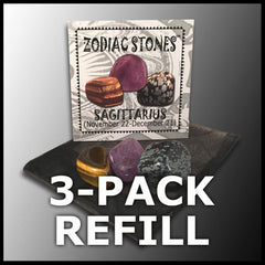 Zodiac Stones - Sagittarius  (3-pack refill)
