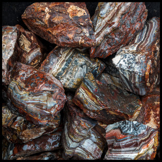 Sarape Jasper, Rough Rock, per lb