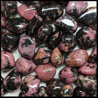 Rhodonite, Tumbled Stone, Individual