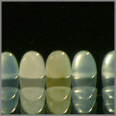 Blue Opal 4mm x 4mm round bullets