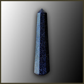 Blue Goldstone Small Massage Wand