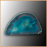 Brazilian Agate Vertical Candle Holder, Dyed