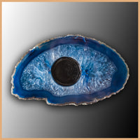 Brazilian Agate Candle Holder, Dyed