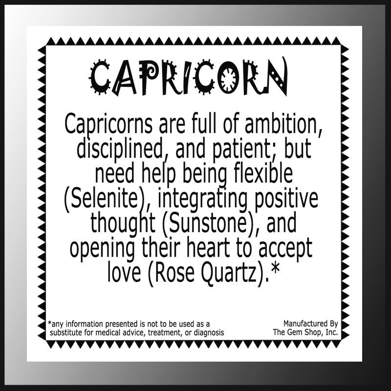 Zodiac Stones Capricorn The Gem Shop, Inc.