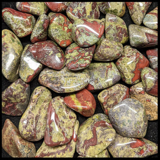 Dragon Blood Jasper, Tumbled Stone, 1 lb lot