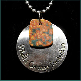 ESC104ja Escape Jasper Medallion Necklace