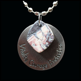 ESC119ja Escape Jasper Medallion Necklace