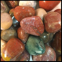 Fancy Jasper, Tumbled Stone, 1 lb lot