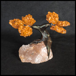 GSTsz2 Gemstone Tree - Citrine and Quartz