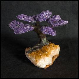 GSTsz3 Gemstone Tree - Amethyst and Citrine