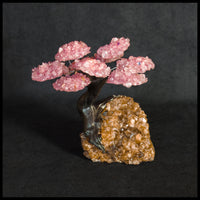 GSTsz3 Gemstone Tree - Rose Quartz and Citrine