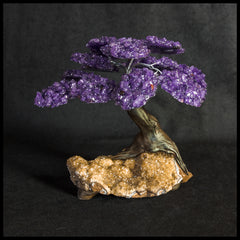 GSTsz4 Gemstone Tree, Amethyst and Citrine