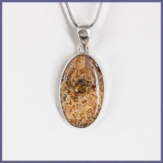 GYP101p Graveyard Point Plume Agate Pendant