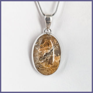 GYP103p Graveyard Point Plume Agate Pendant